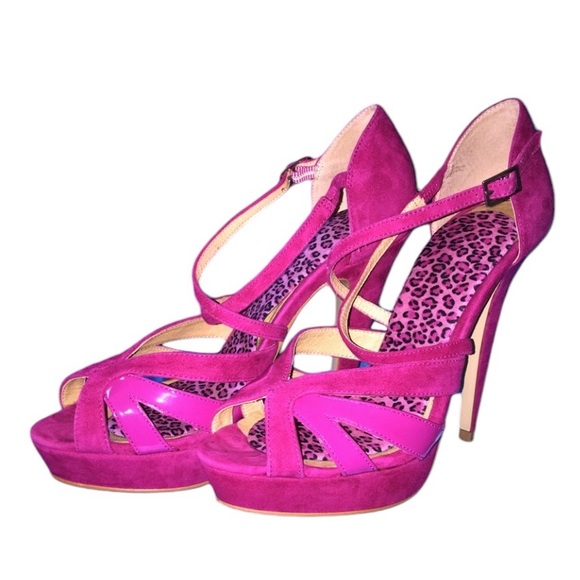 Aldo HOT PINK Strappy Sandals 9 - Picture 1 of 4
